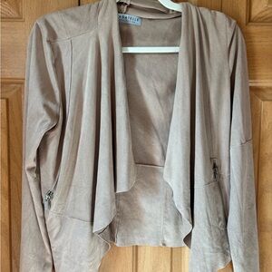 Tagliatelle Beige Draped Jacket